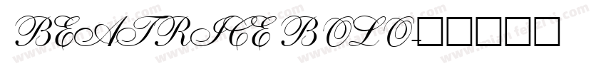 BEATRICE BOLO字体转换